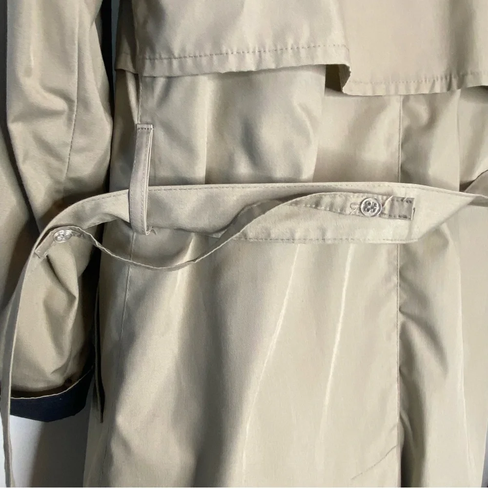 London Fog Vintage Classic Cream Tan Trench Coat
